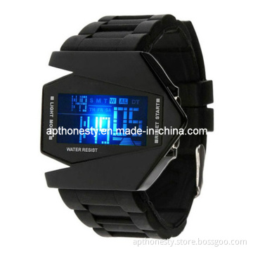 Multifunctional LED Plane Electronic Watch with Alarm Apt-L0853